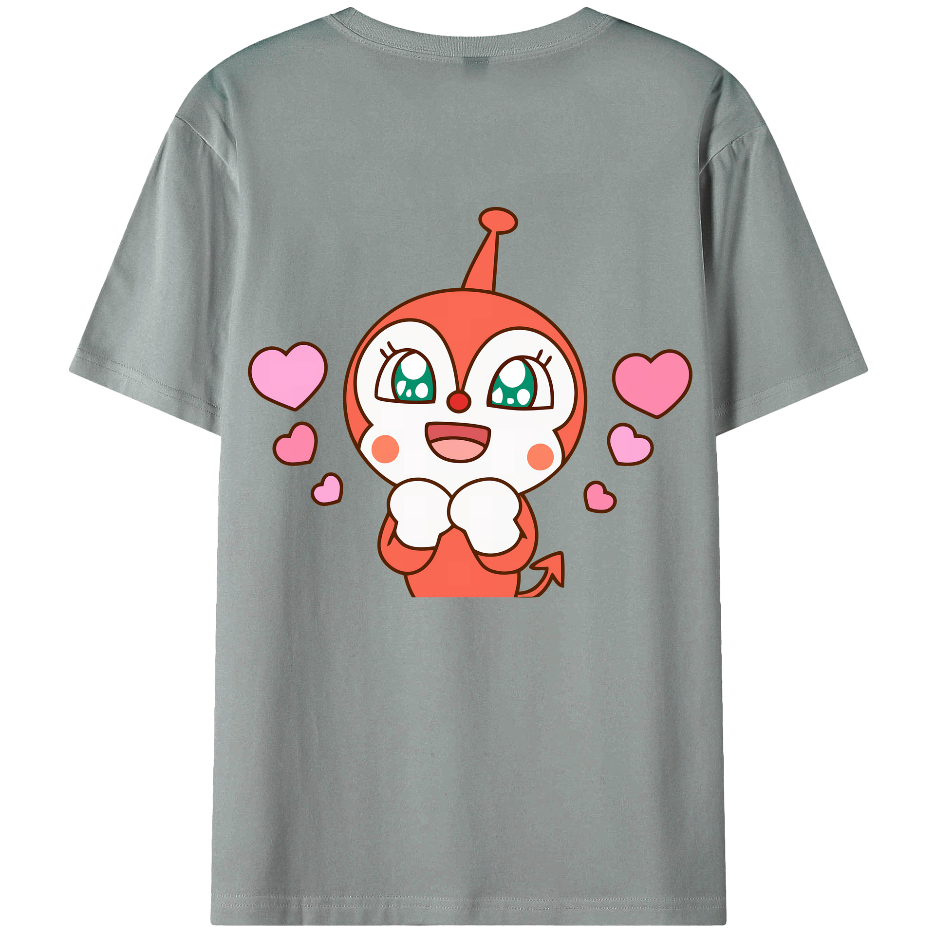 （画像用） アンパンマン Anpanman 綿100％ メンズ半袖Tシャツ（バックプリント） 通気性